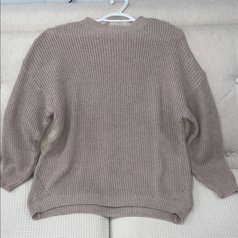 SHEIN Women's Beige Crew Neck Sweater